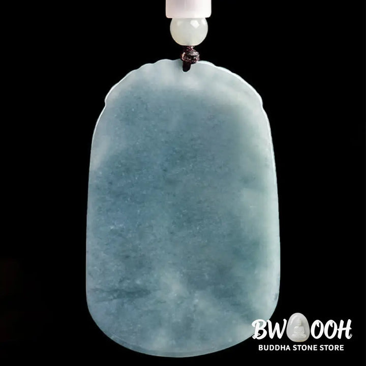 Buddha Stones Natural Jade Carving Double Koi Fish Rope Prosperity Necklace Pendant - BWOOOH - Koi Fish / Natural
