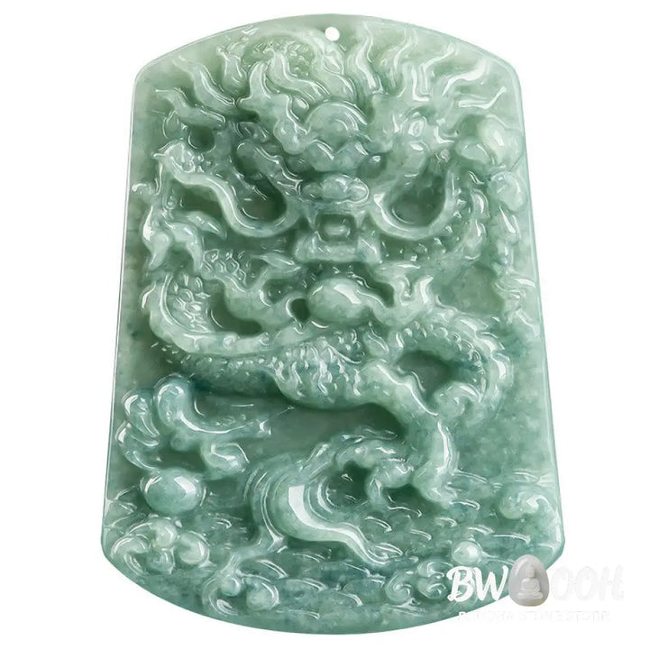 Buddha Stones Natural Jade Chinese Zodiac Dragon Sea Luck String Necklace Pendant - BWOOOH - Jade(Prosperity♥Abundance)