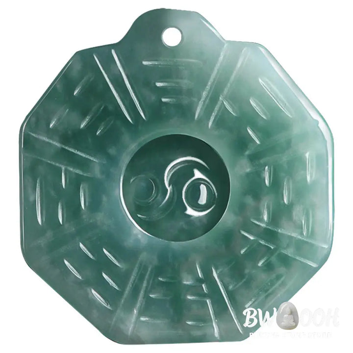 Buddha Stones Natural Jade FengShui Bagua Yin Yang Prosperity Necklace Pendant - BWOOOH - Jade(Prosperity♥Abundance)