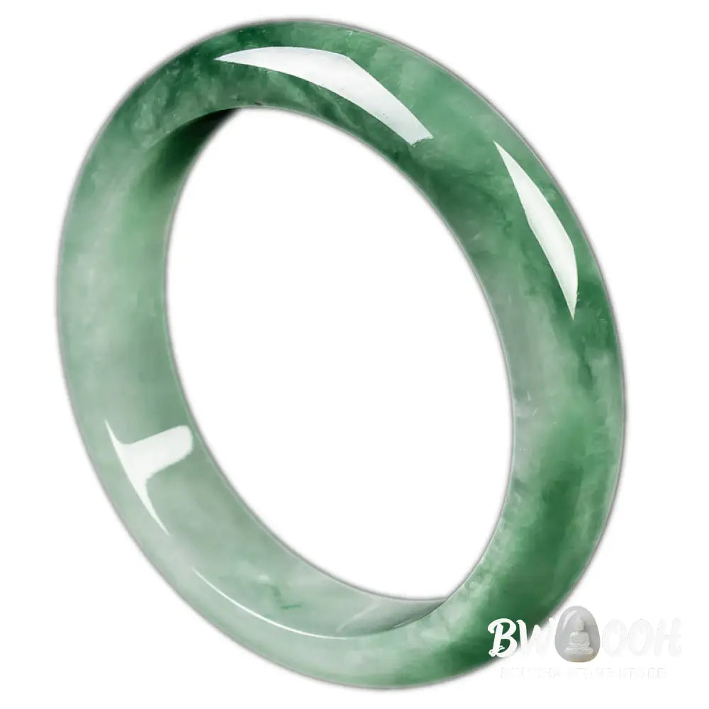 Buddha Stones Natural Jade Fortune Blessing Bangle Bracelet - BWOOOH - Bracelet