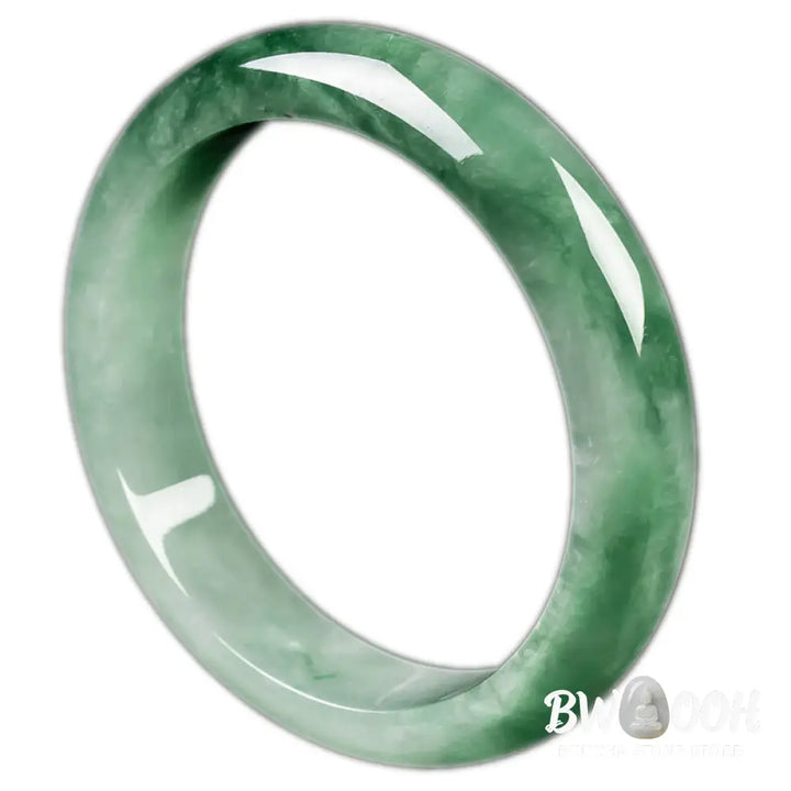 Buddha Stones Natural Jade Fortune Blessing Bangle Bracelet - BWOOOH - Bracelet