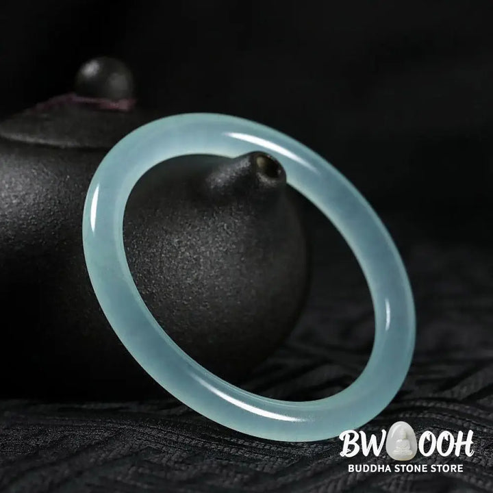 Buddha Stones Natural Jade Healing Blessing Bangle Bracelet - BWOOOH - Bracelet