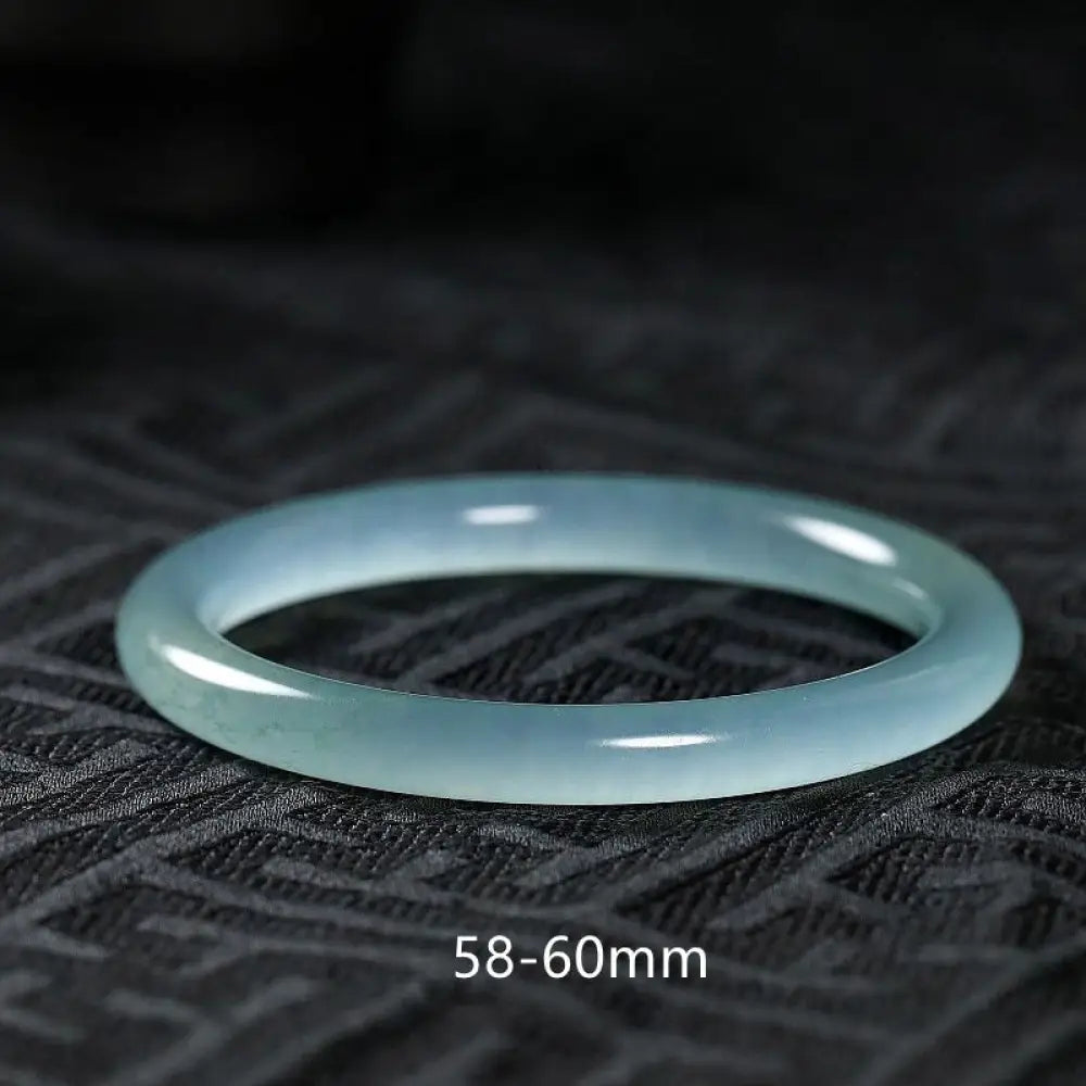 Buddha Stones Natural Jade Healing Blessing Bangle Bracelet - BWOOOH - 58-60mm - Bracelet