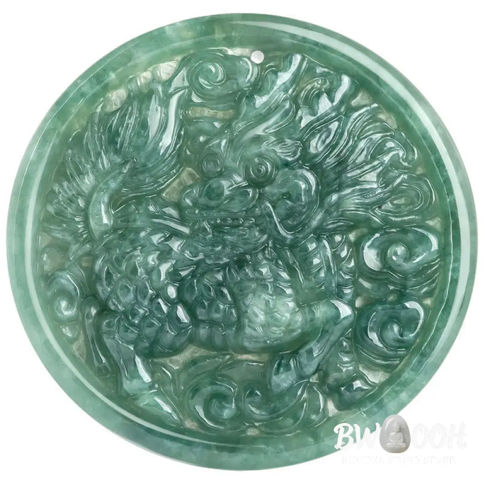 Buddha Stones Natural Jade Kirin Abundance String Necklace Pendant - BWOOOH - Jade(Prosperity♥Abundance) - Necklaces &amp;