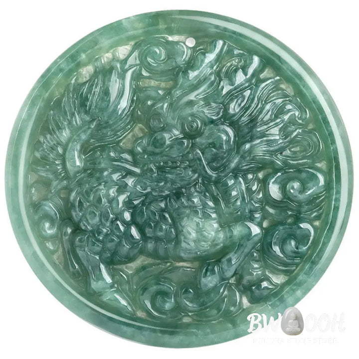 Buddha Stones Natural Jade Kirin Abundance String Necklace Pendant - BWOOOH - Jade(Prosperity♥Abundance) - Necklaces &amp;