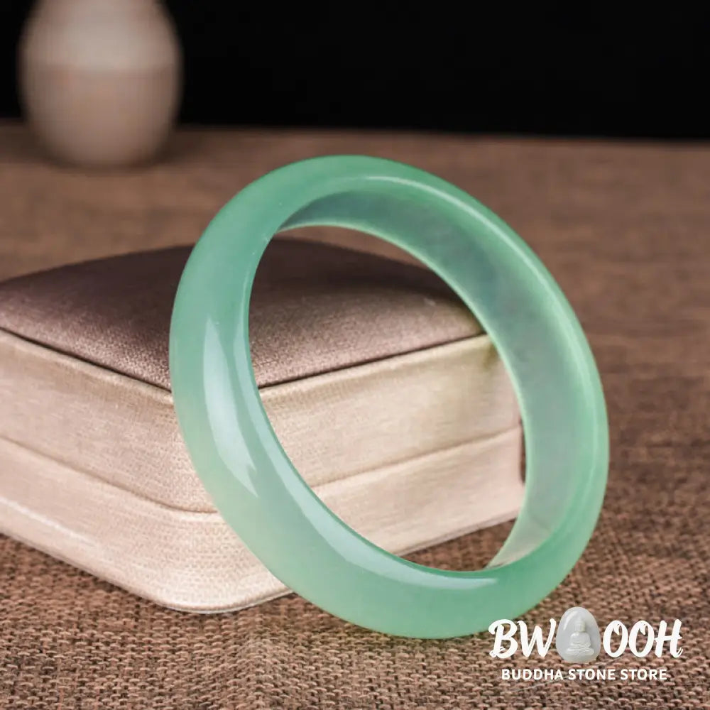 Buddha Stones Natural Jade Luck Healing Prosperity Bangle Bracelet - BWOOOH - Bracelet Bangle