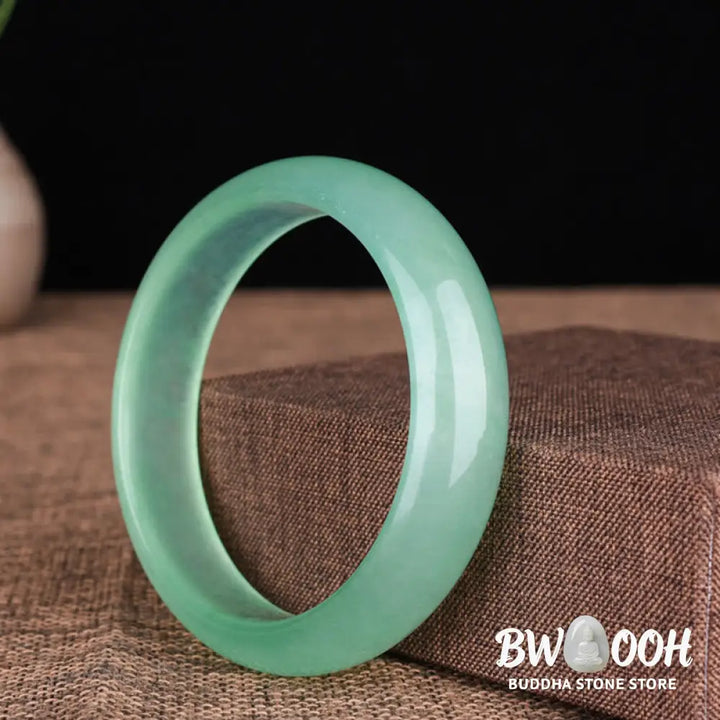 Buddha Stones Natural Jade Luck Healing Prosperity Bangle Bracelet - BWOOOH - Bracelet Bangle