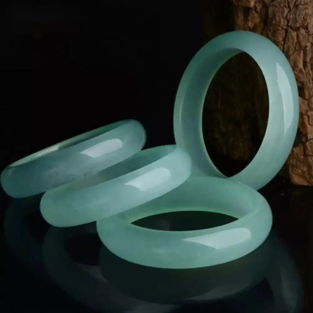 BWOOOH Natural Jade Luck Healing Prosperity Bangle Bracelet - BWOOOH - Bracelet Bangle
