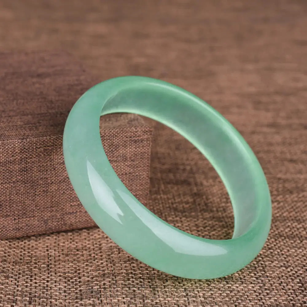 Buddha Stones Natural Jade Luck Healing Prosperity Bangle Bracelet - BWOOOH - Green / 56-58mm - Bracelet Bangle