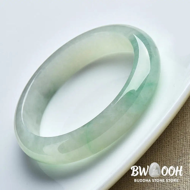 BWOOOH Natural Jade Luck Healing Prosperity Bangle Bracelet - Bracelet Cuff Bangle