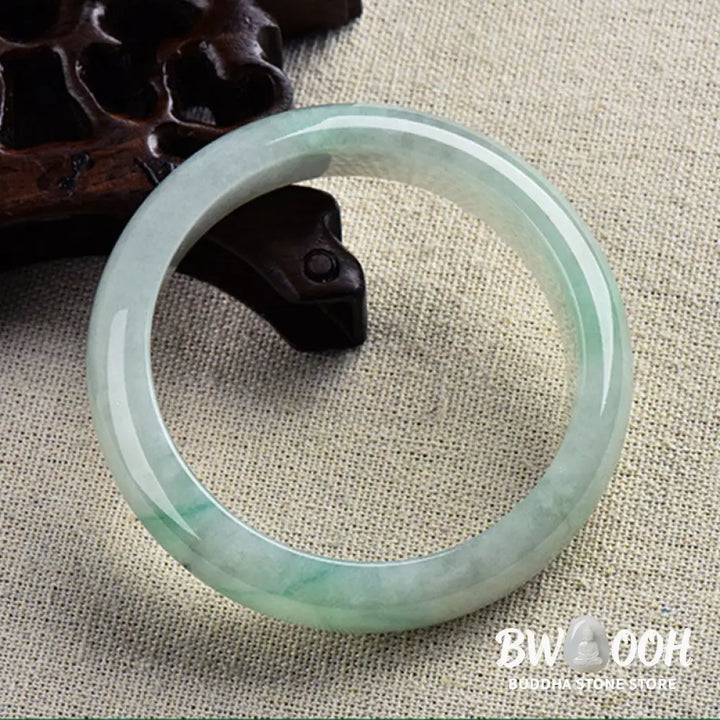 BWOOOH Natural Jade Luck Healing Prosperity Bangle Bracelet - Bracelet Cuff Bangle