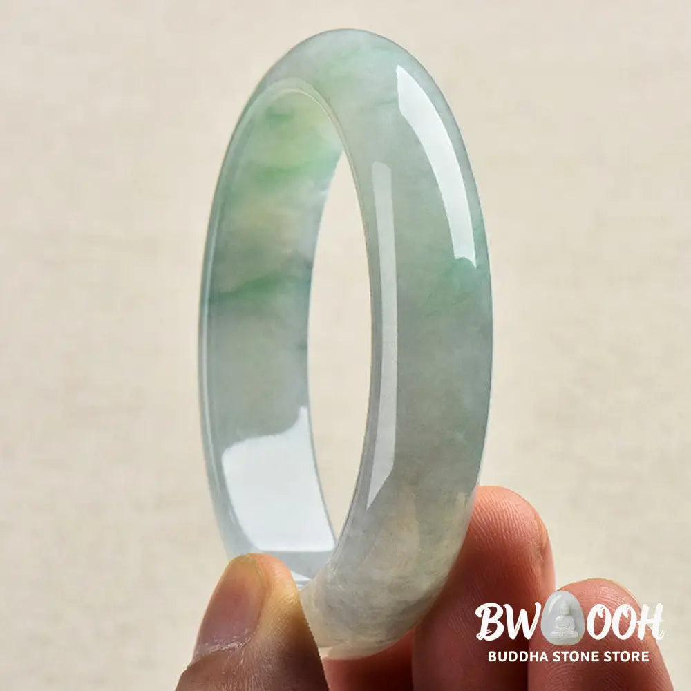BWOOOH Natural Jade Luck Healing Prosperity Bangle Bracelet - Bracelet Cuff Bangle