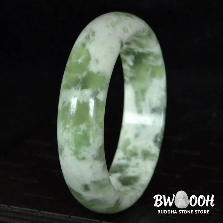 Buddha Stones Natural Jade Luck Prosperity Bracelet Bangle - BWOOOH - Bracelet Bangle