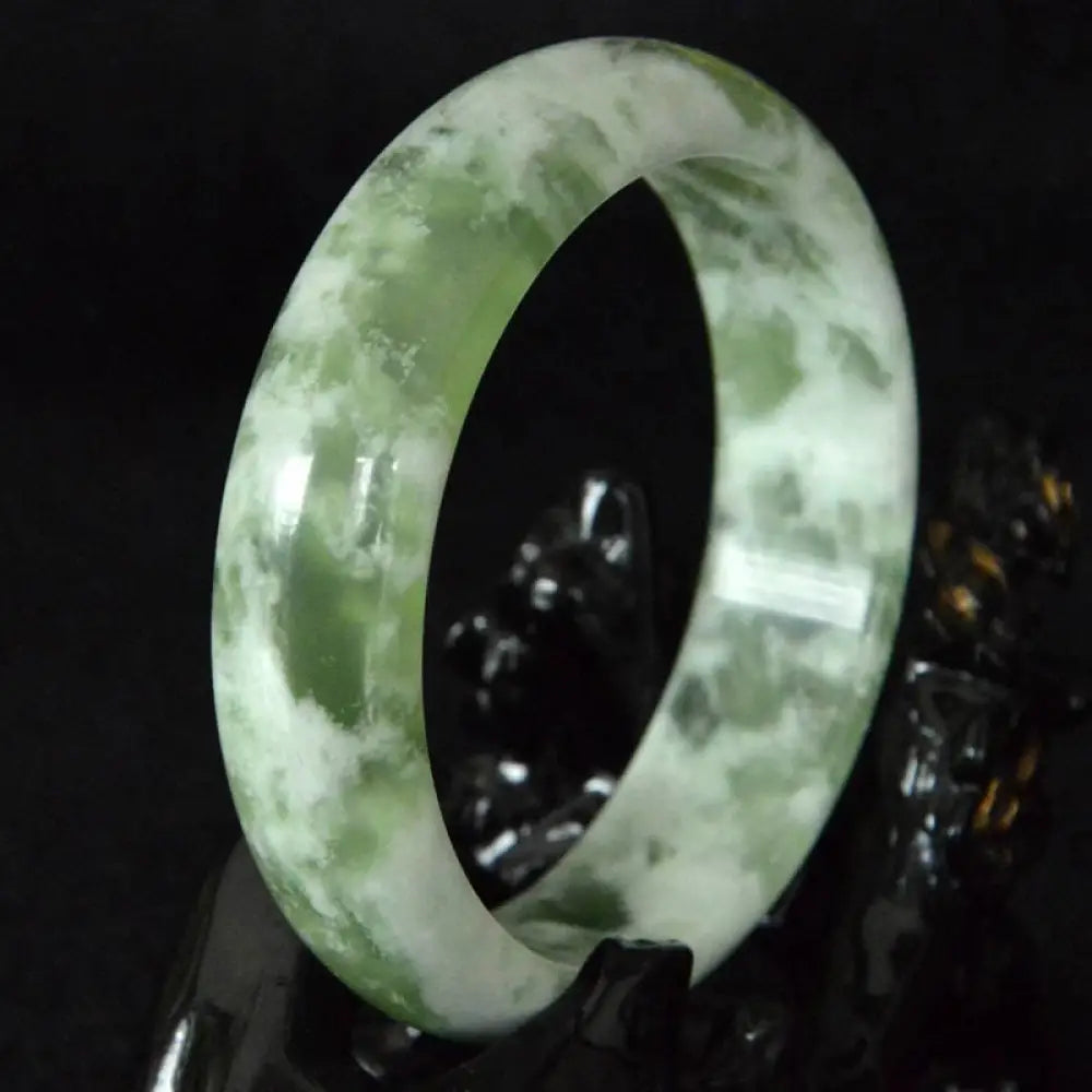 BWOOOH Natural Jade Luck Prosperity Bracelet Bangle - BWOOOH - 56-58mm - Bracelet Bangle