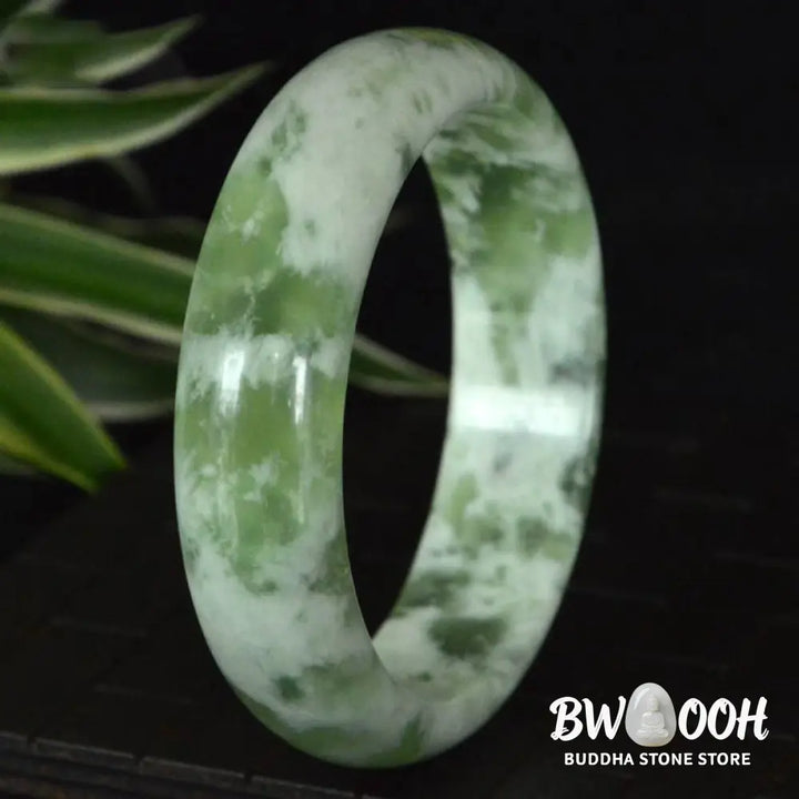 Buddha Stones Natural Jade Luck Prosperity Bracelet Bangle - BWOOOH - Bracelet Bangle