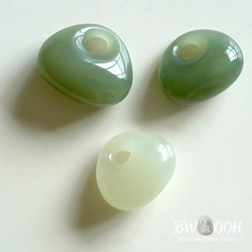 Buddha Stones Natural Jade Luck Prosperity Necklace Pendant (Random Color) - BWOOOH - Jade (Prosperity ♥ Abundance)