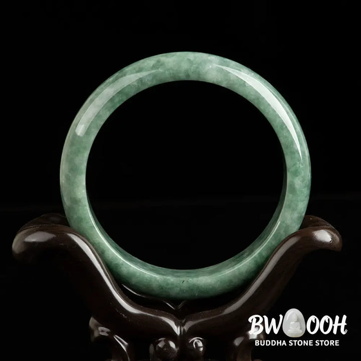 Buddha Stones Natural Jade Luck Wealth Bangle Bracelet - Bracelet