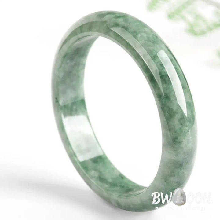 Buddha Stones Natural Jade Luck Wealth Bangle Bracelet - Bracelet