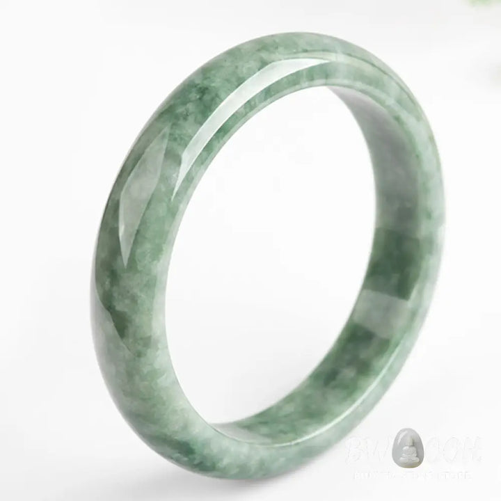 Buddha Stones Natural Jade Luck Wealth Bangle Bracelet - Bracelet