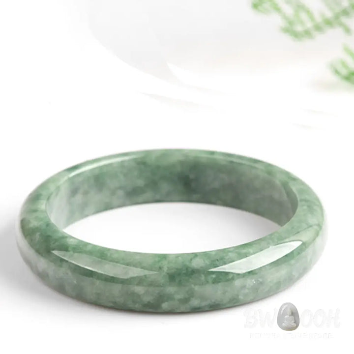 Buddha Stones Natural Jade Luck Wealth Bangle Bracelet - Bracelet