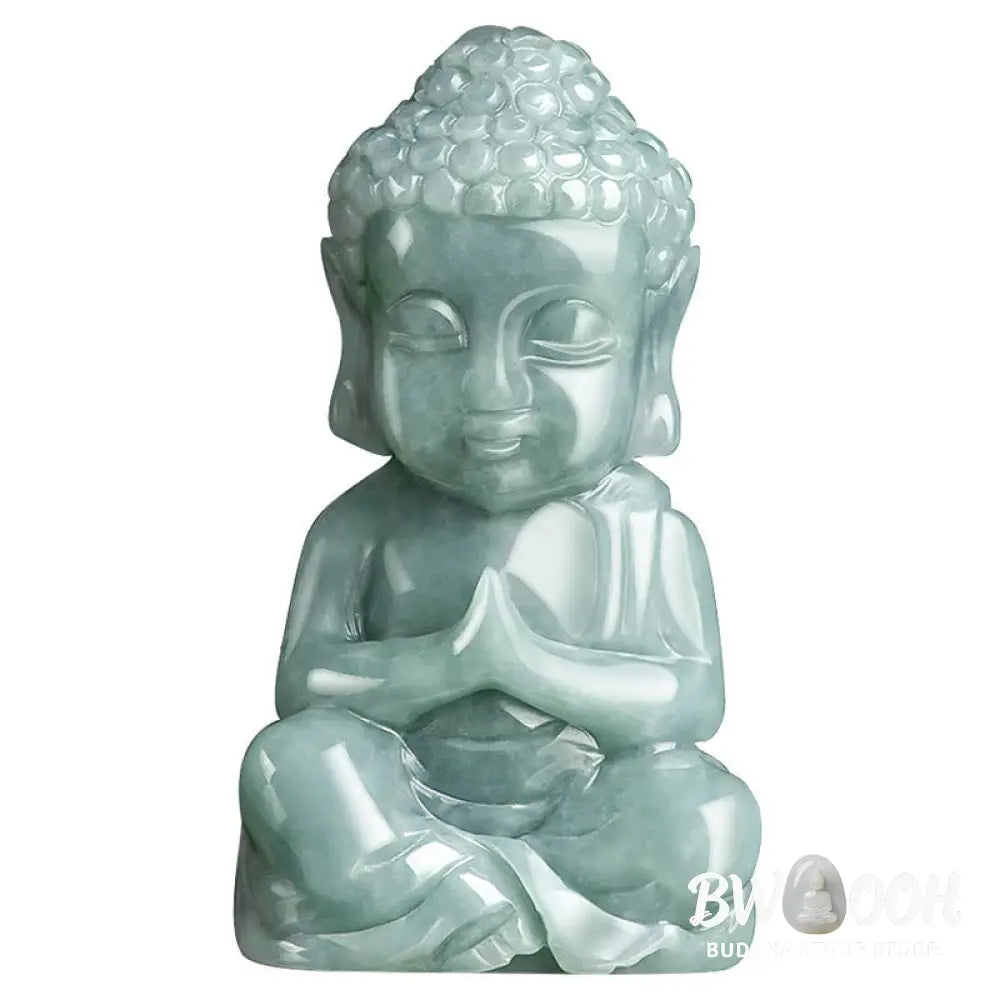Buddha Stones Natural Jade Meditation Buddha Amulet Serenity Necklace Pendant - BWOOOH - Buddha