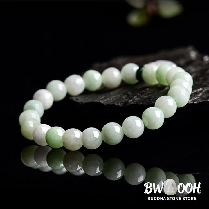 Buddha Stones Natural Jade Money Bag Charm Luck Bracelet - BWOOOH - Jade(Wrist Circumference 14-17cm) - Bracelet