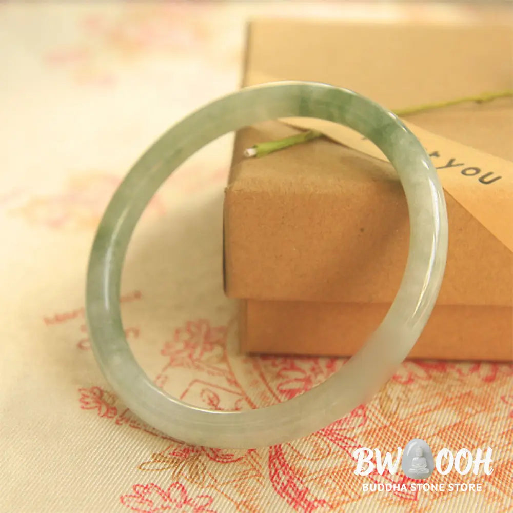 Buddha Stones Natural Jade Peace Healing Bangle Bracelet - BWOOOH - Bracelet