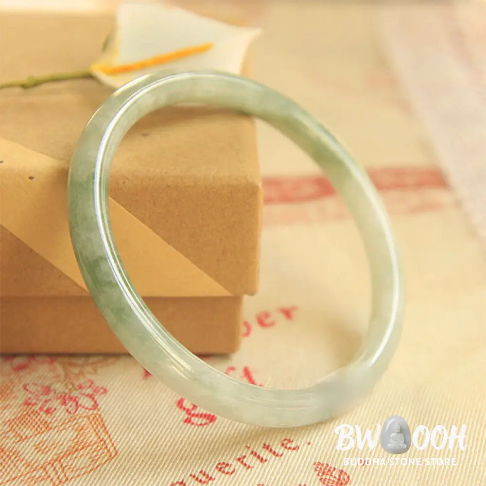 Buddha Stones Natural Jade Peace Healing Bangle Bracelet - BWOOOH - Bracelet