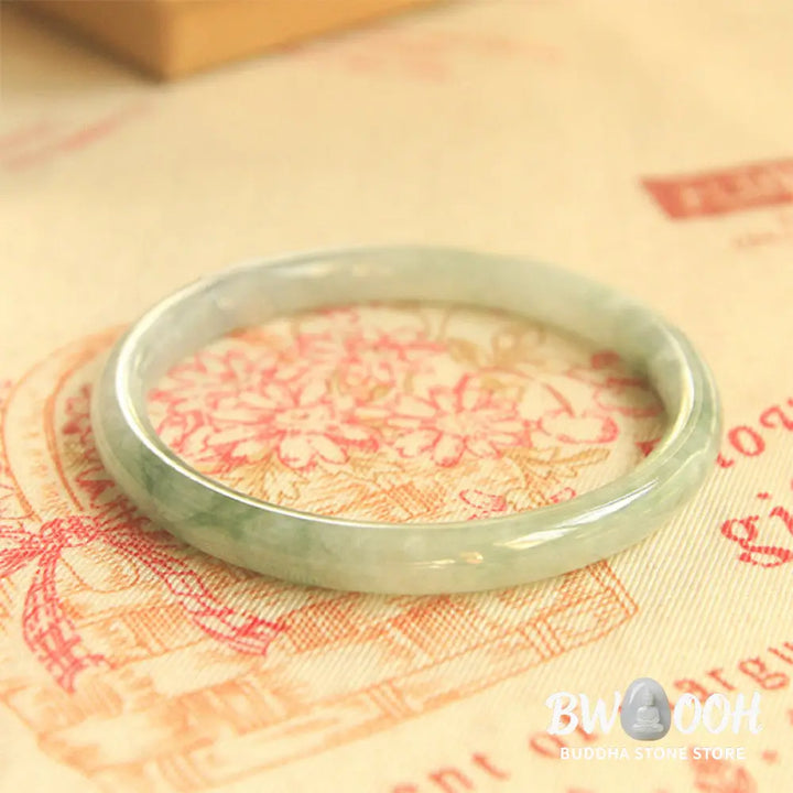 Buddha Stones Natural Jade Peace Healing Bangle Bracelet - BWOOOH - Bracelet