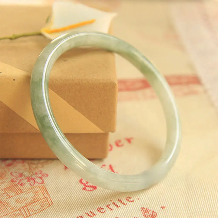 BWOOOH Natural Jade Peace Healing Bangle Bracelet - BWOOOH - 53-54mm - Bracelet