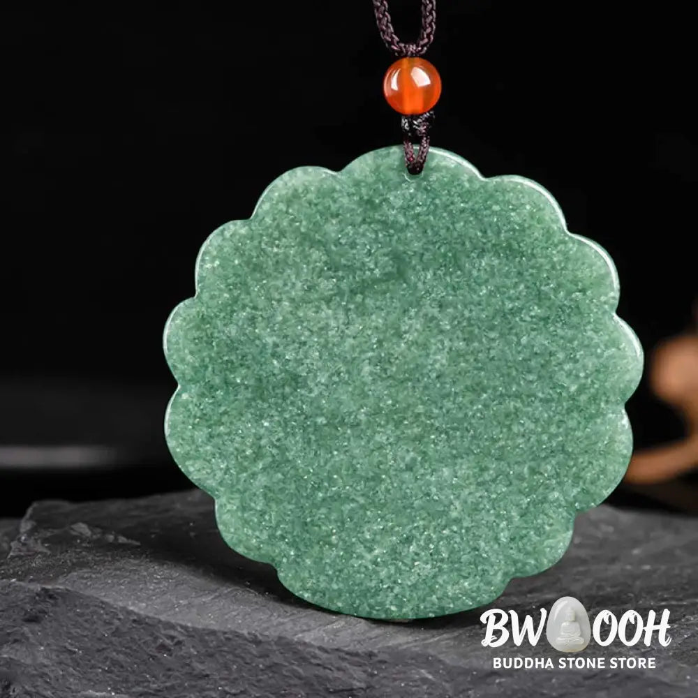 Buddha Stones Natural Jade Peacock Luck Prosperity Necklace Pendant - BWOOOH - Jade (Prosperity ♥ Abundance)