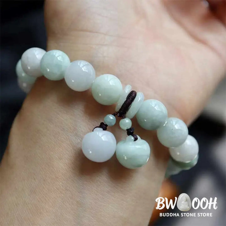 Buddha Stones Natural Jade Pi Xiu Buddha Gourd Apple Success Bracelet - BWOOOH - Bracelet