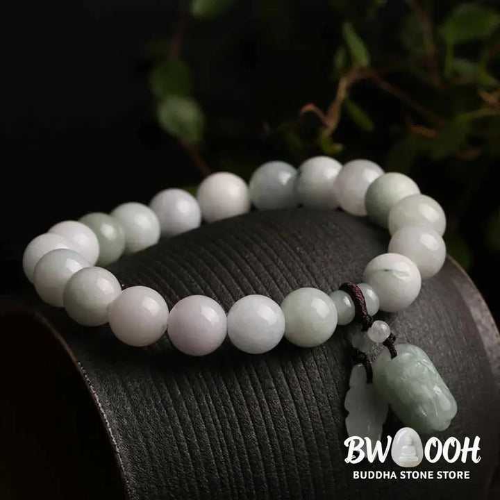 Buddha Stones Natural Jade Pi Xiu Buddha Gourd Apple Success Bracelet - BWOOOH - Bracelet