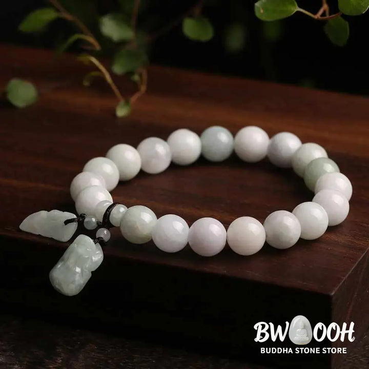 Buddha Stones Natural Jade Pi Xiu Buddha Gourd Apple Success Bracelet - BWOOOH - Bracelet