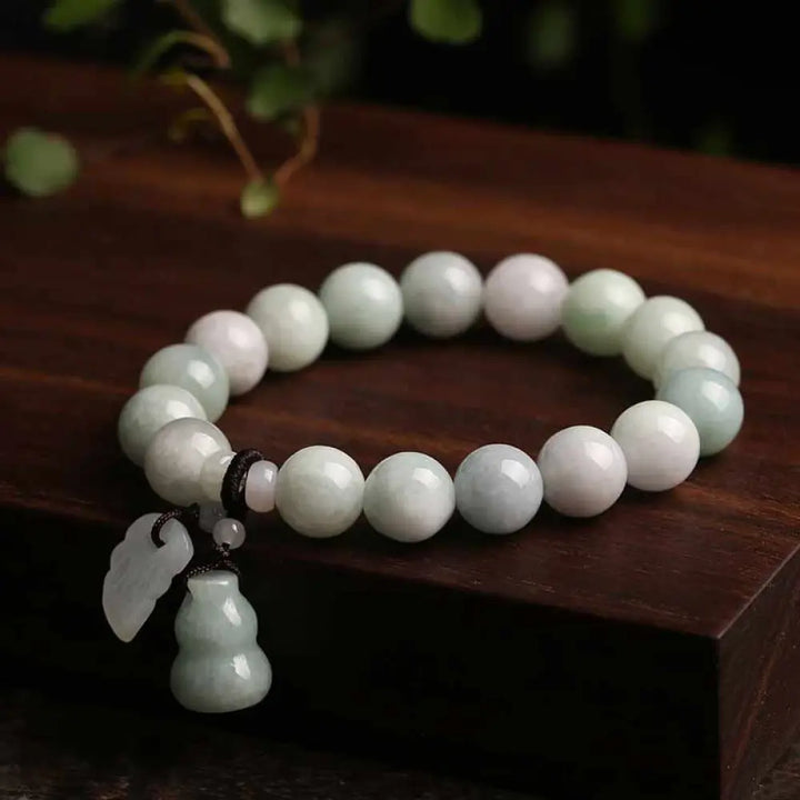 Buddha Stones Natural Jade Pi Xiu Buddha Gourd Apple Success Bracelet - BWOOOH - Gourd - Bracelet