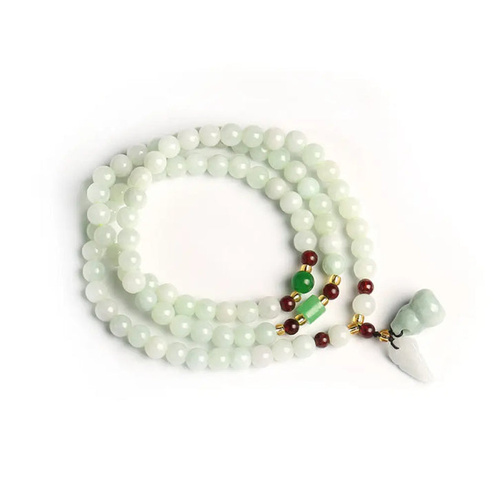 Buddha Stones Natural Jade Pixiu Buddha Abundance Bracelet - BWOOOH - 1 - Bracelet