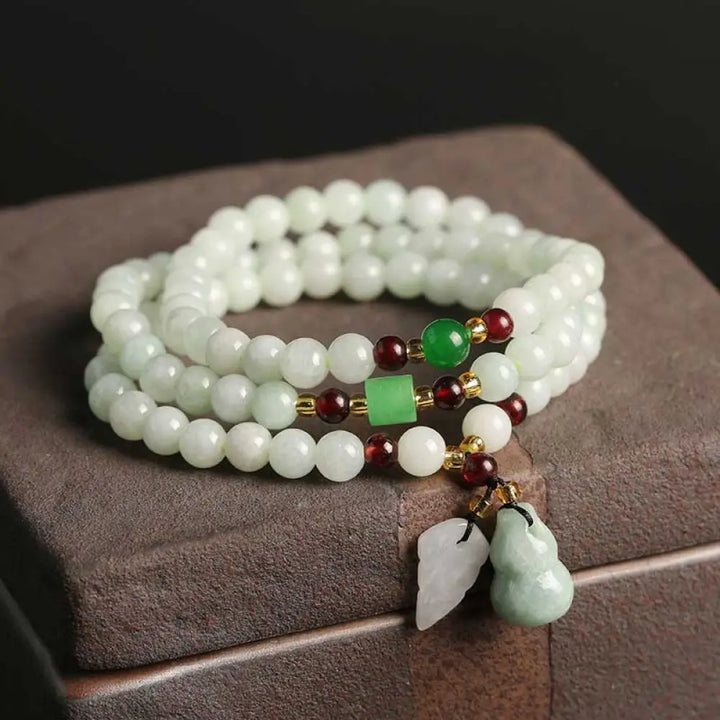 Buddha Stones Natural Jade Pixiu Buddha Abundance Bracelet - BWOOOH - Bracelet