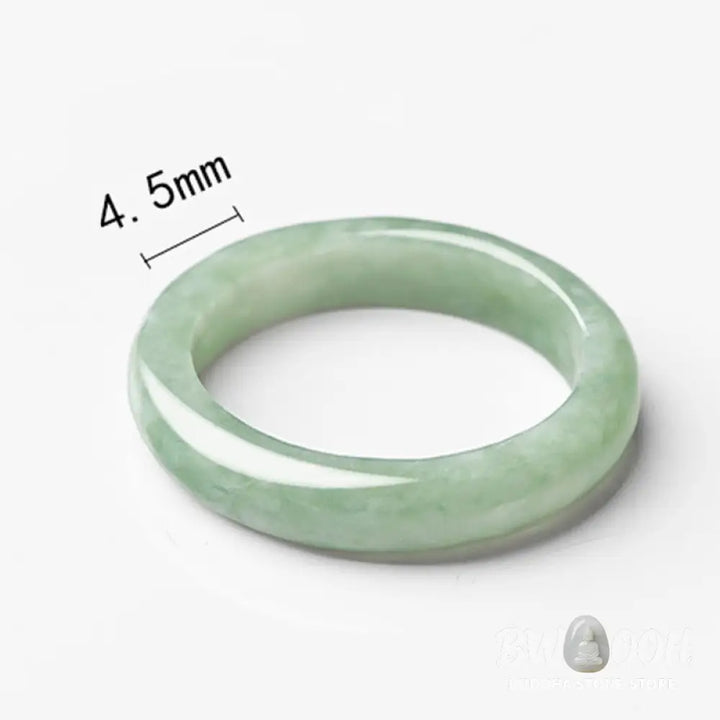 Buddha Stones Natural Jade Prosperity Abundance Ring - BWOOOH - Ring