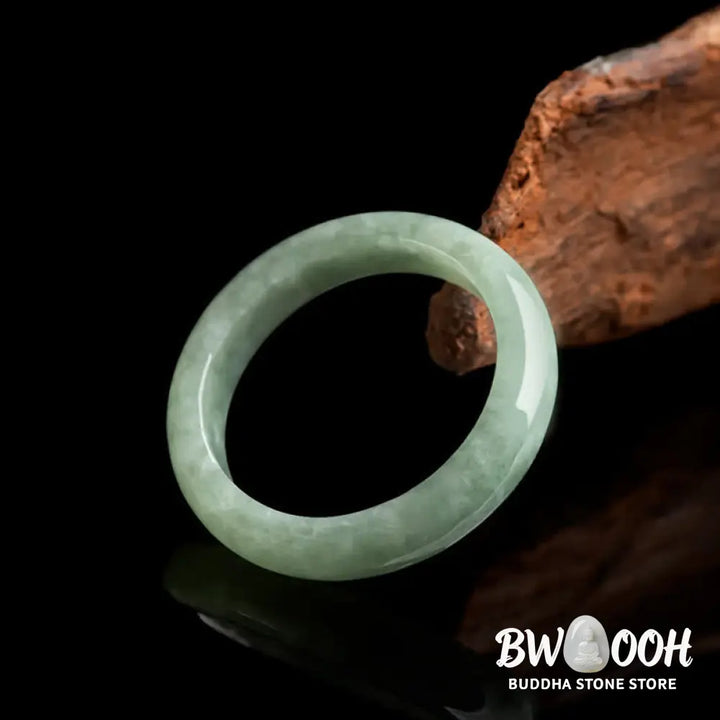 Buddha Stones Natural Jade Prosperity Abundance Ring - BWOOOH - Ring