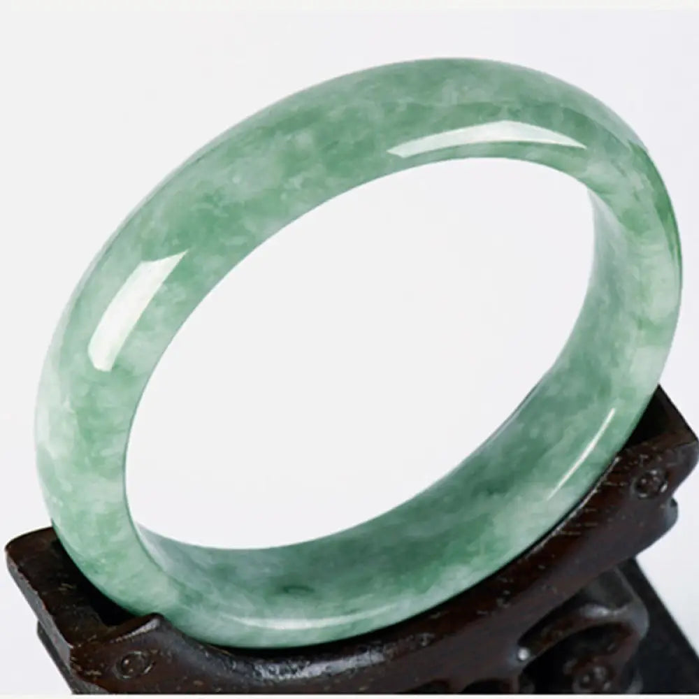 Buddha Stones Natural Jade Prosperity Bangle Bracelet - BWOOOH - Bracelet