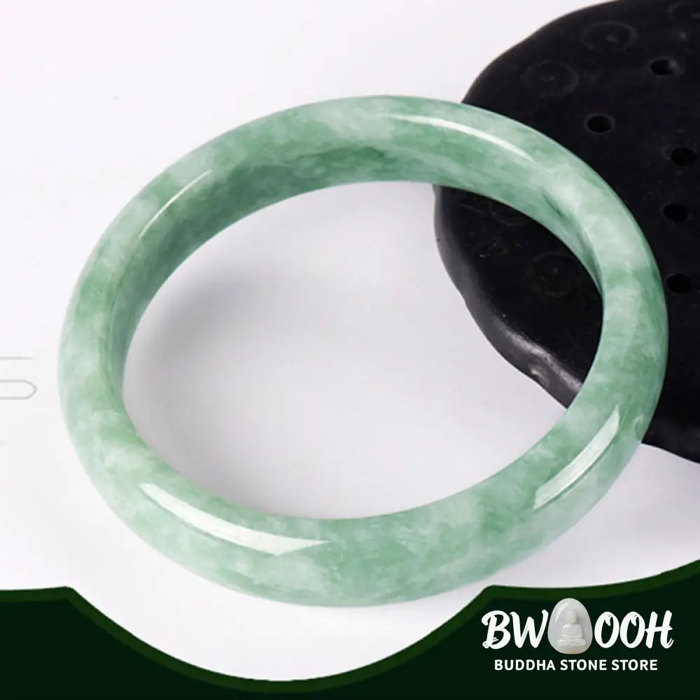 Buddha Stones Natural Jade Prosperity Bangle Bracelet - BWOOOH - Bracelet