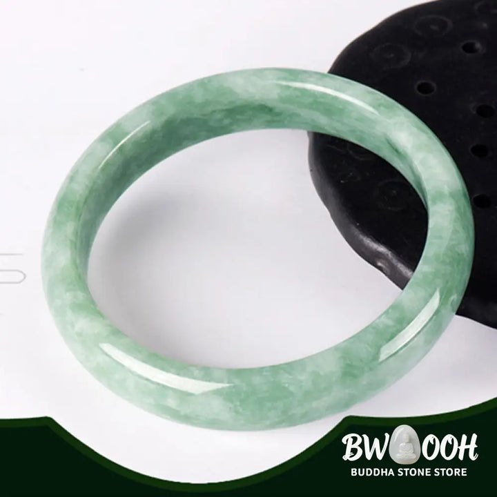 Buddha Stones Natural Jade Prosperity Bangle Bracelet - BWOOOH - Bracelet
