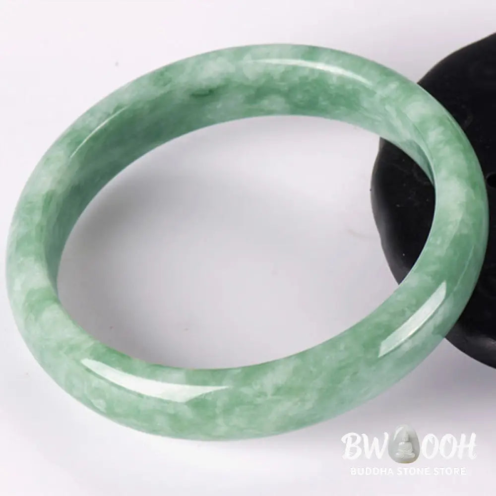 Buddha Stones Natural Jade Prosperity Bangle Bracelet - BWOOOH - Bracelet