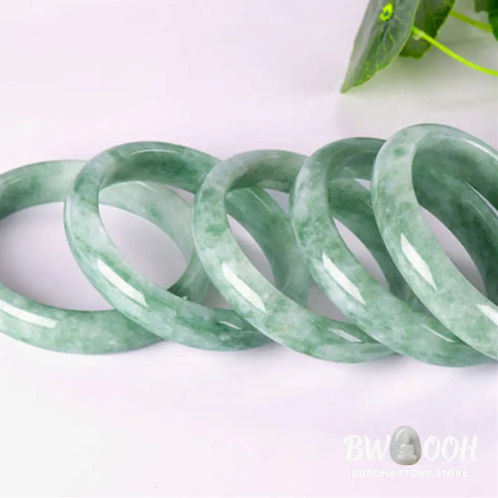 Buddha Stones Natural Jade Prosperity Bangle Bracelet - BWOOOH - Bracelet