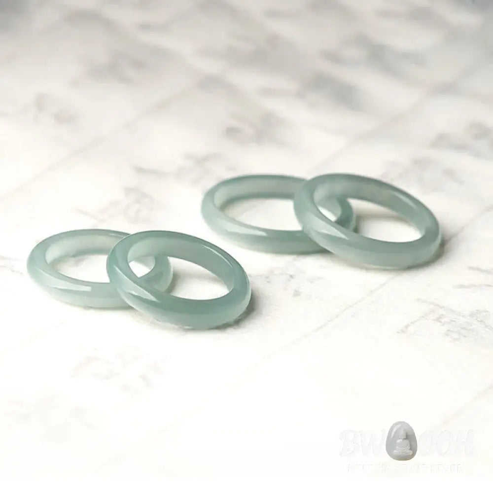 Buddha Stones Natural Jade Prosperity Luck Ring - BWOOOH - Ring