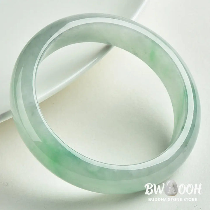 Buddha Stones Natural Jade Prosperity Wealth Luck Bangle Bracelet - BWOOOH - Bracelet Cuff Bangle