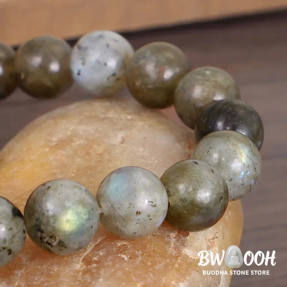 Buddha Stones Natural Labradorite Moonstone Support Healing Beaded Bracelet - BWOOOH - Labradorite&amp;Moonstone - Bracelet