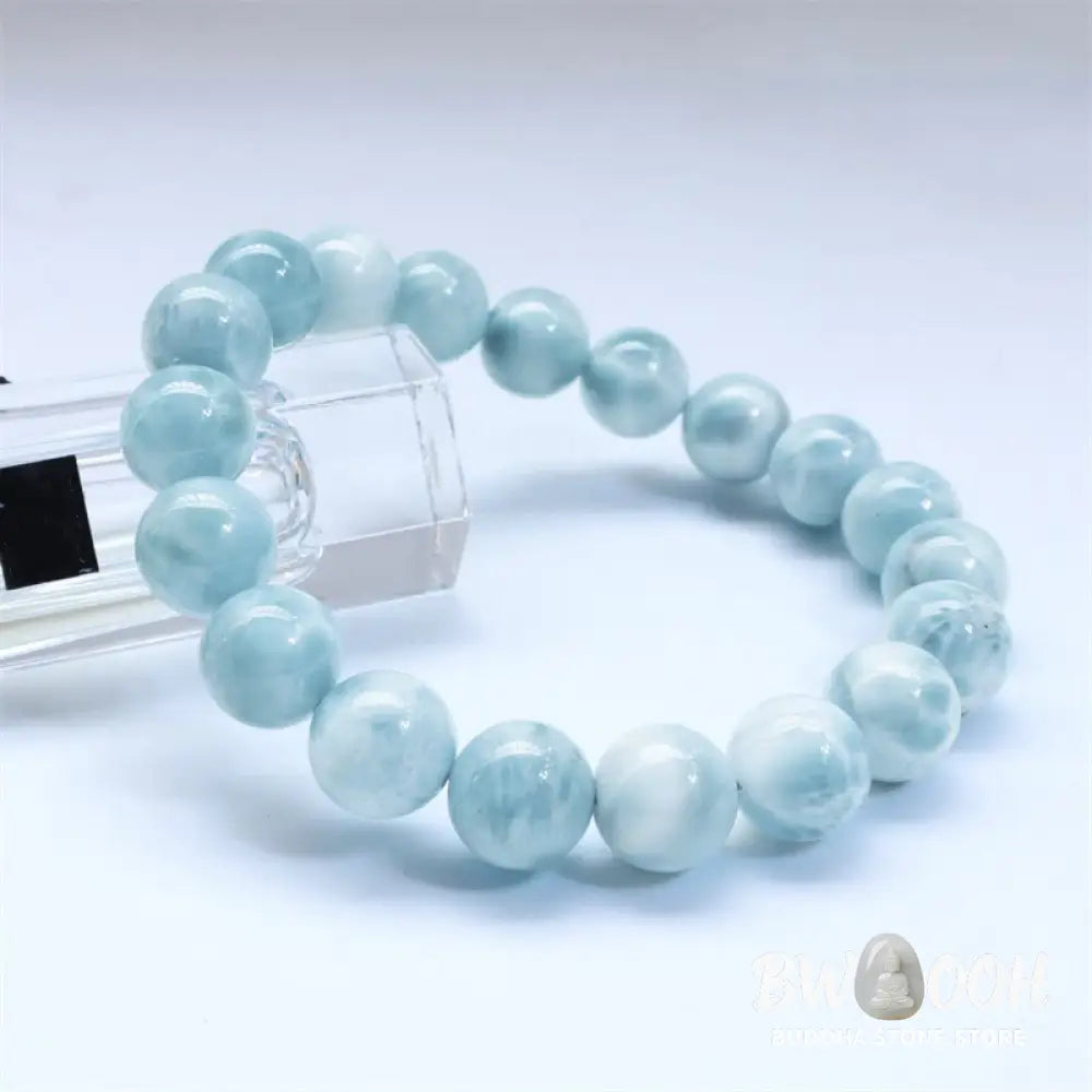 Buddha Stones Natural Larimar Wisdom Confidence Bracelet - BWOOOH - Bracelet