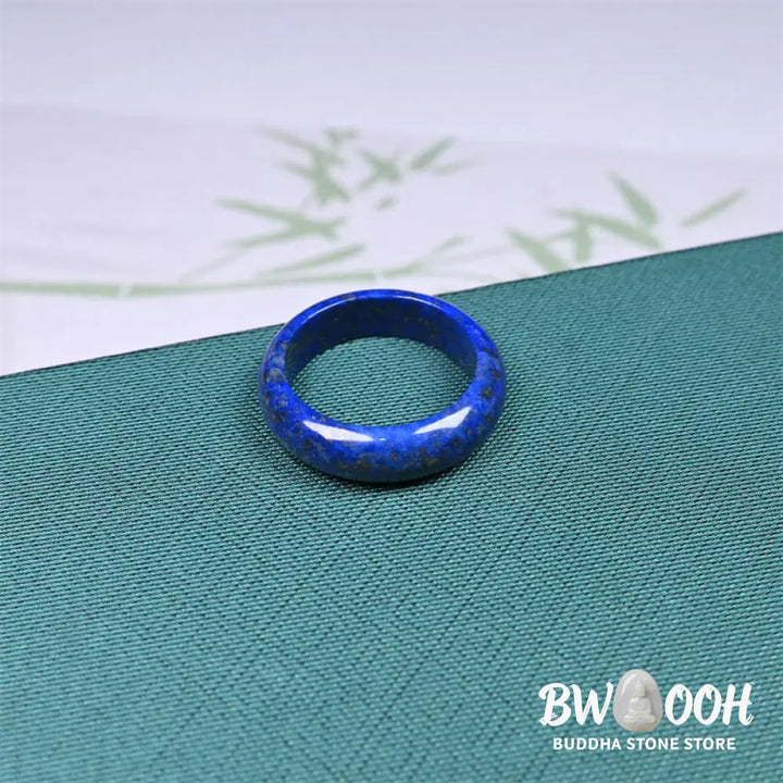 Buddha Stones Natural Lazurite Lapis Lazuli Self Care Ring - RIng
