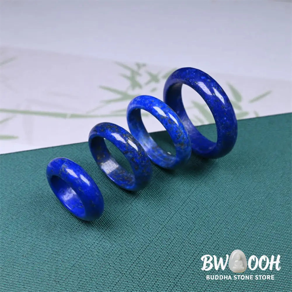 Buddha Stones Natural Lazurite Lapis Lazuli Self Care Ring - RIng